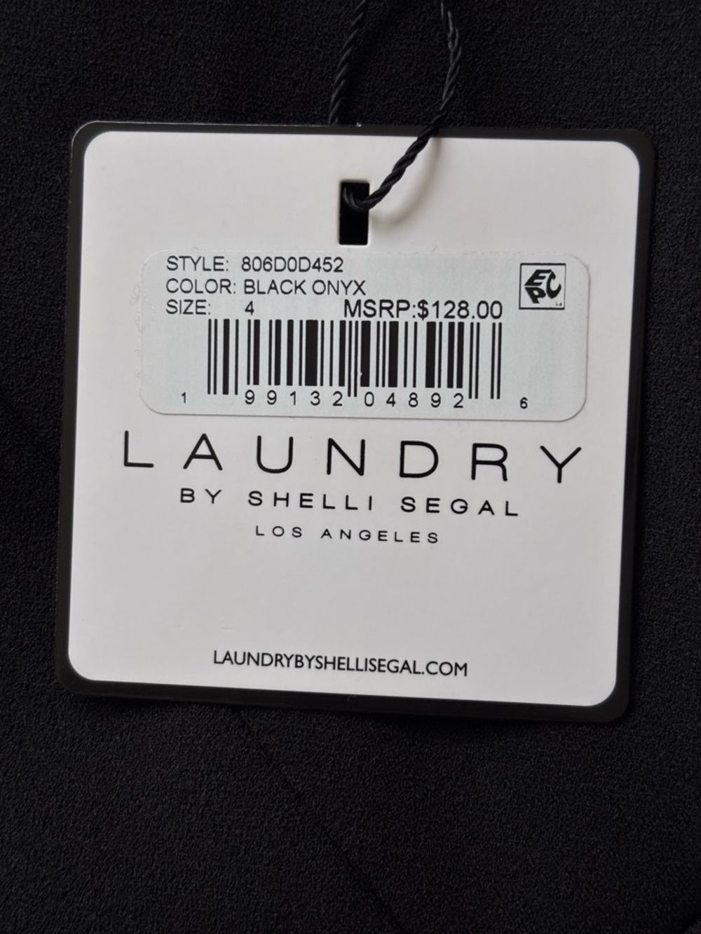 LAUNDRY by Shelli Segal Coco Fit & Flare Sleeveless Black Mini Dress--NWT--4 - Picture 10 of 15